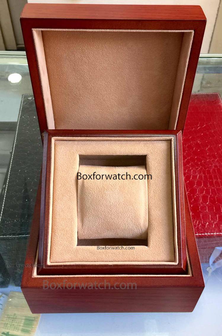 Replacement Polished Brown Wooden Copy Watch Box - OEM Design